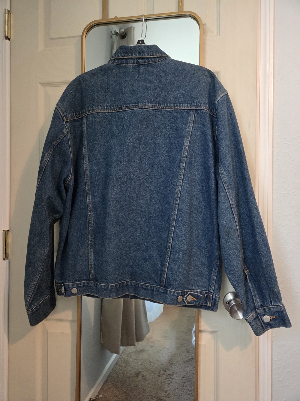 Eddie Bauer Blue Denim Jacket-Men's L - Picture 4 of 4
